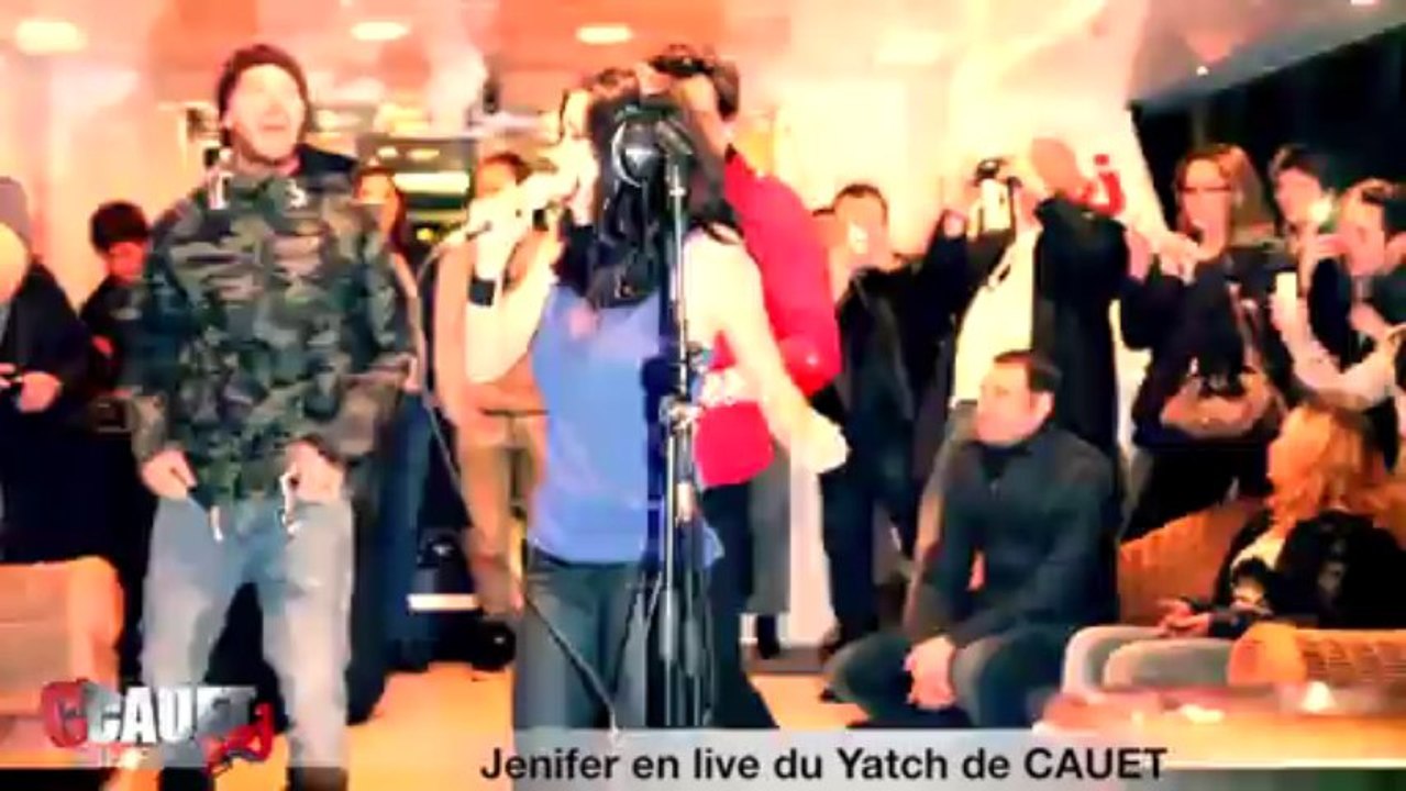 Jenifer en live sur le yacht de CAUET - NMA 2013 - C'Cauet sur NRJ