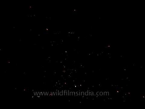 The night sky or Dehra dun seen from the Himalaya?