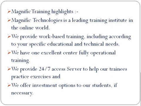 SAP ENTERPRISE PROTAL ONLINE TRAINING KOLKATA | MAGNIFIC TRAINING