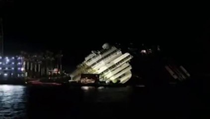 Le redressement du Costa Concordia en 30 secondes