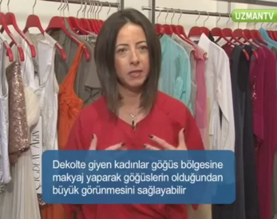 Göğüsleri büyük göstermek için göğüs dekoltesi nasıl olmalı_