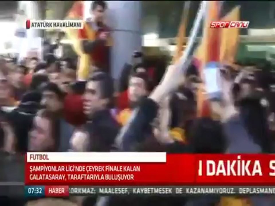 Schalke 04 Galatasaray 2-3 İstanbul Dönüşü Karşılama 13.03.2013