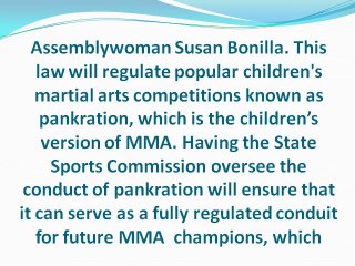 Legalising MMA Competitions