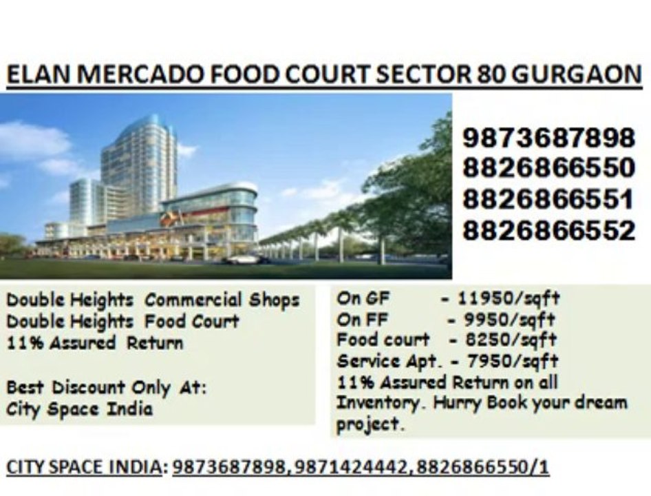 Elan mercado~+~9871424442~+~New update by shop@11950 in gurgaon