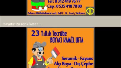 boyacı ustası ankara  0312 419 76 77