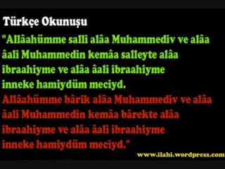 Allahumme salli barik - Namaz dualari