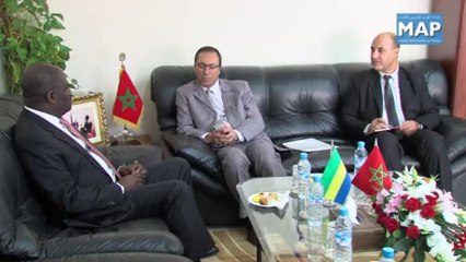 عبد القادر اعمارة يجري مباحثات مع وزير الصناعة والطاقة الغابوني