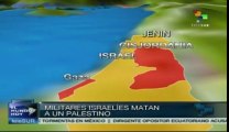 Fuerzas militares de Israel asesinan a un joven palestino