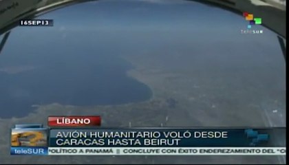 Avión del ALBA con ayuda humanitaria llega al Líbano