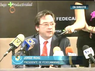 Presidente de Fedecámaras: "El ejecutivo está mal informado en el tema económico"