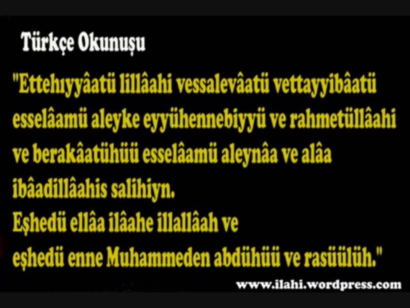 Ettehiyyatu Namaz Dualari Dailymotion Video