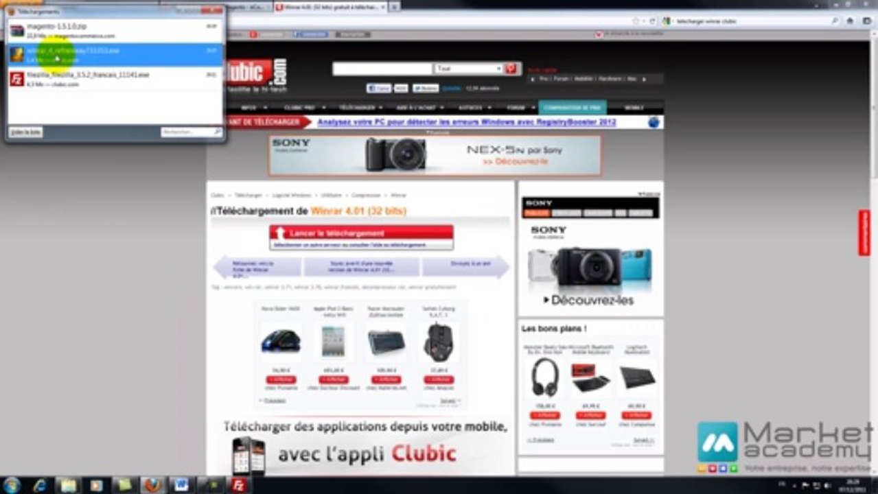 Installation Magento en vidéo - Vidéo formation Magento - Market Academy - Vidéo formation gratuite