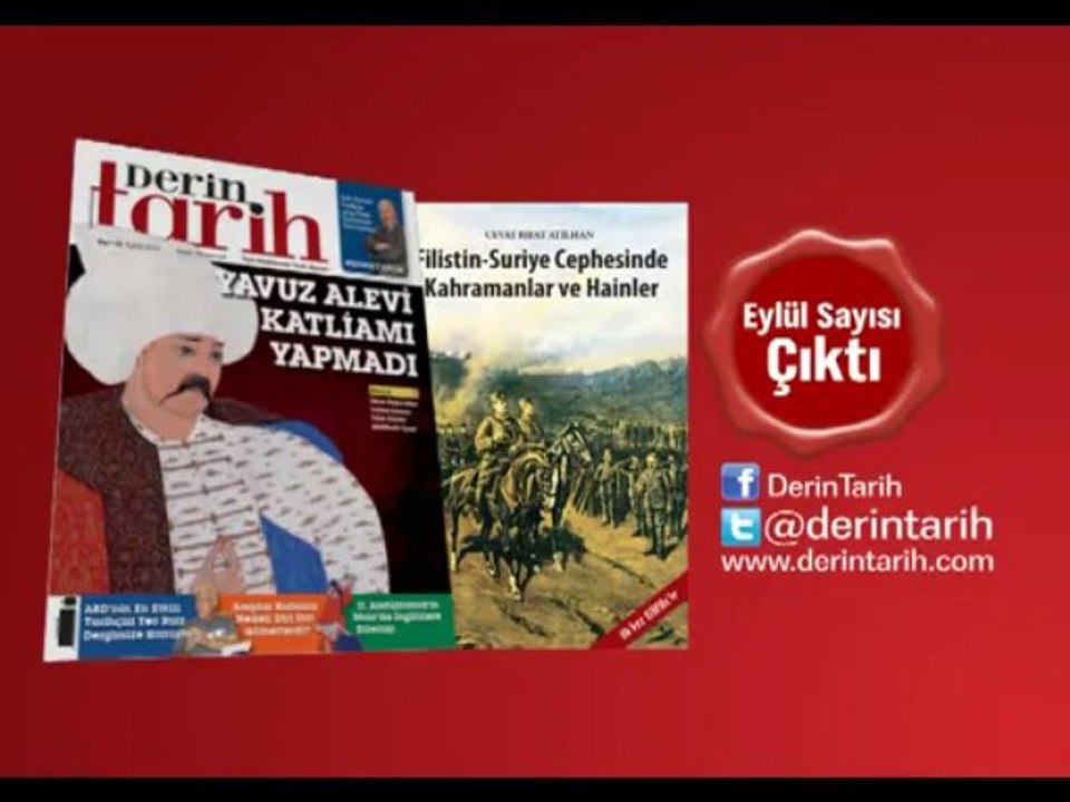 Derin Tarih Eylül Sayısı bayilerde! Yine muhteşem bir kitap hediyesi ile birlikte