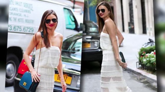 Miranda Kerr es un deleite mientras Orlando Bloom lleva a Flynn a caminar