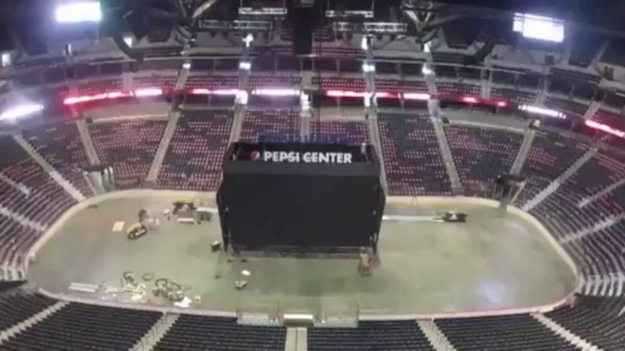 Scoreboard Time Lapse Video - Pepsi Center