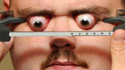 Eye-Popping World Record Fails Because Man's Eyes Bulge Too Far
