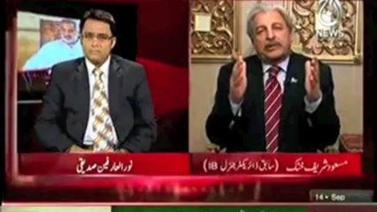 Masood Sharif Khan Khattak "Face to Face" AajTv 14 Sep 2013
