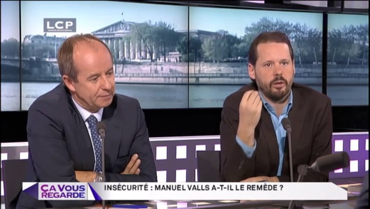 François Delapierre : Question d'insécurité et de Manuel Valls sur LCP