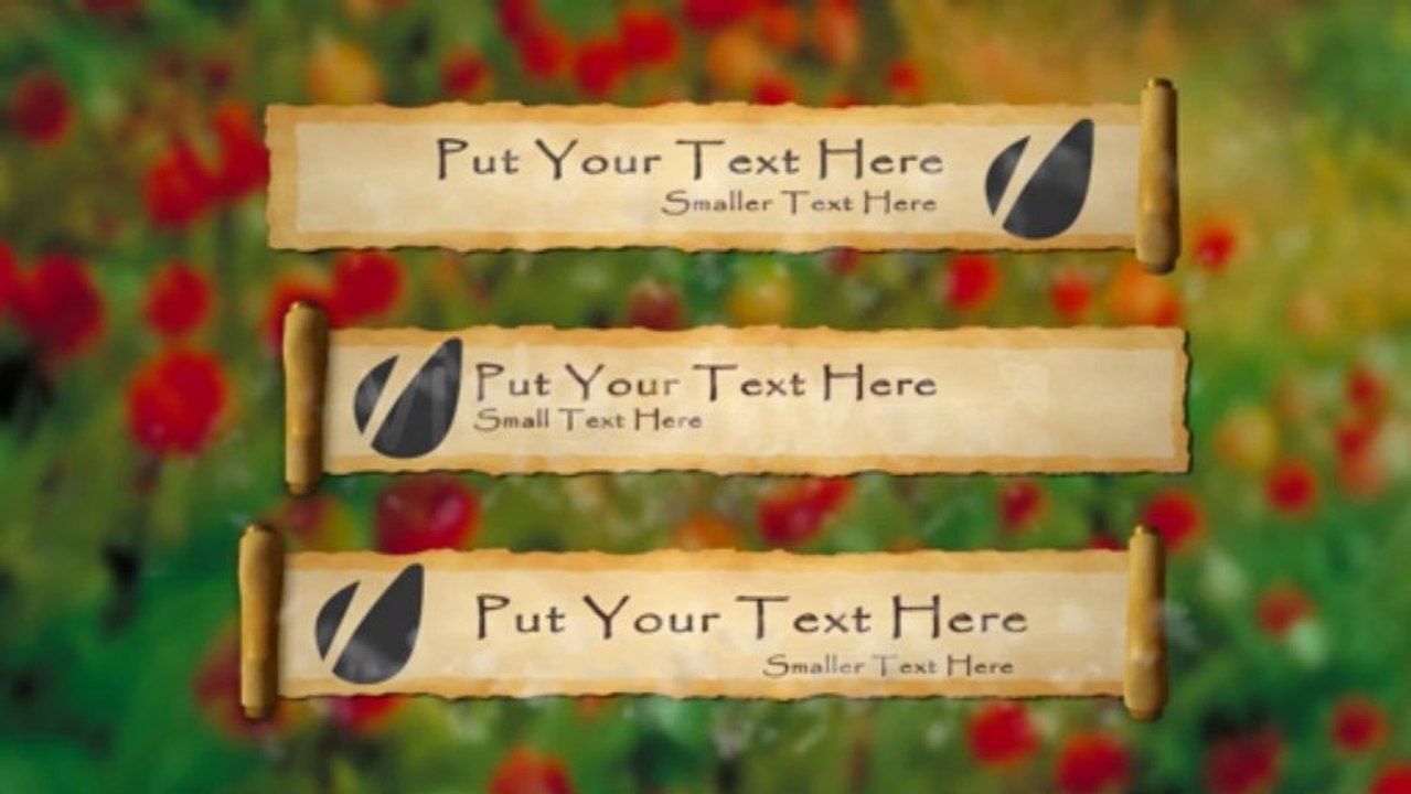 The Scrolls - Lower Third - After Effects Template