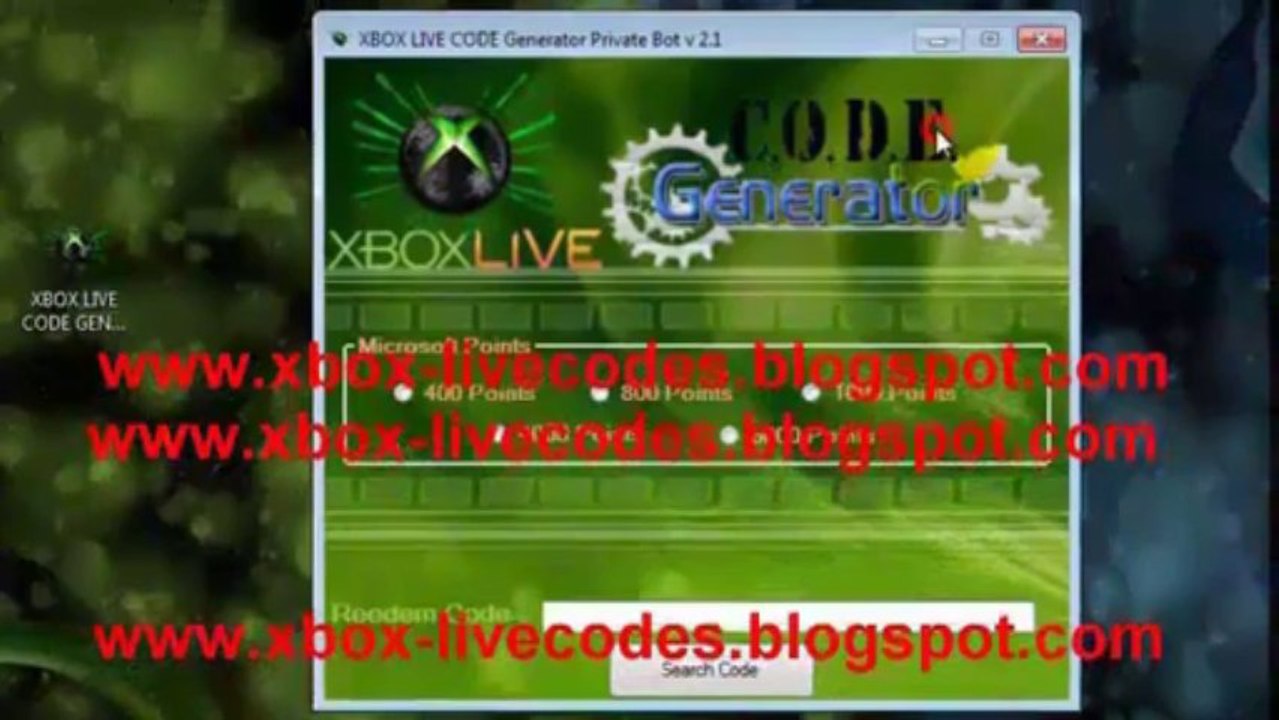 Xbox 360 Microsoft Points Generator NO E MAIL OR PASSWORD NEEDED