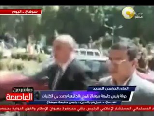 جولة رئيس جامعة سوهاج للمدن الجامعية وعدد من الكليات