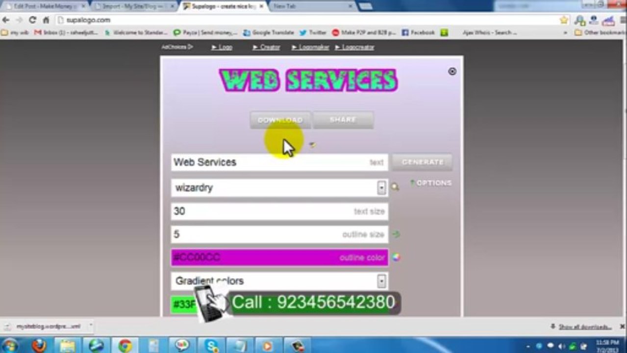 How can make a logo for website with in 1 mint