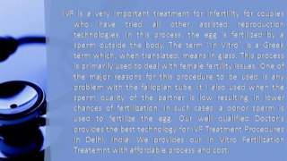 IVF Treatment Procedure India &  In Vitro Fertilization Process & Cost India