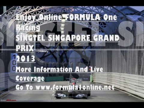 Watching Live F1 SINGTEL SINGAPORE GRAND PRIX 22 Sep