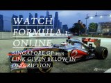 Watch F1 SINGTEL SINGAPORE GRAND PRIX 2013 Live Stream Online