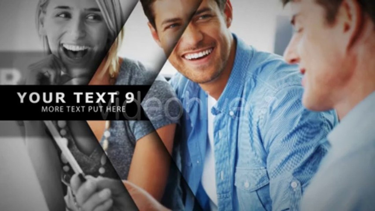 Slides BW and Color - After Effects Template