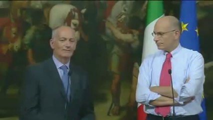 Roma - Operazioni di rotazione del relitto della Concordia, incontro a Palazzo Chigi (17.09.13)