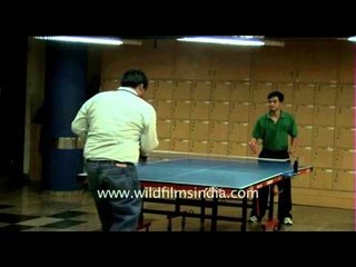 One night at the call centre - a table tennis match took place