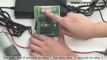 RF Remote Control Kit Controls DC Motor with Adjustable Time Delay Function