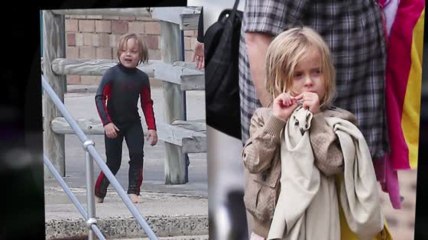 Los niños de Angelina y Brad pasan un día en la playa