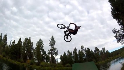 GoPro Mountain Bike River Jump