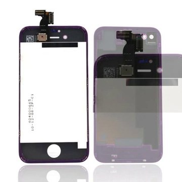 Hytparts.com-Purple Digitizer LCD Assembly Back Cover for iPhone 4S GSM CDMA