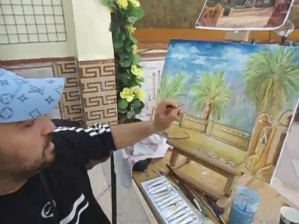 Benidiri Redha au salon d'art et les ateliers de Béchar 2013