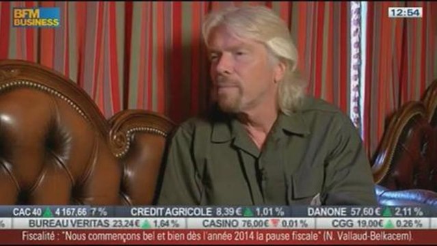 Sir Richard Branson, président-fondateur de Virgin, dans l'invité de BFM Business - 18/09