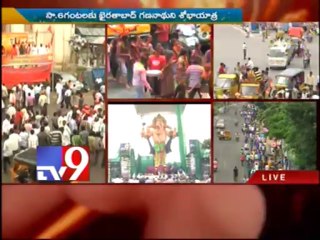 Ganesh Immersion in Old City delayed due to rain
