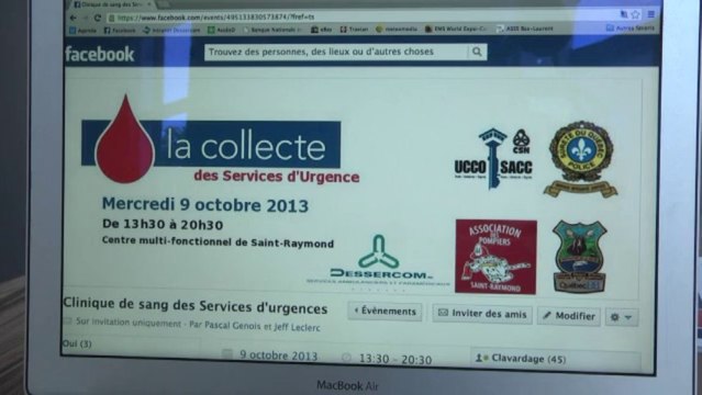 Collecte de sang des services d'urgences et correctionnels