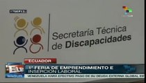 Ecuador promueve inserción laboral de personas con discapacidad