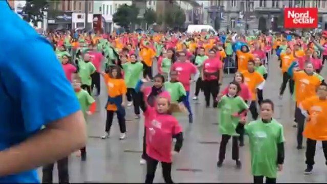 Tourcoing : un cours de zumba parvis St-Christophe