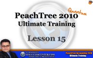 Peachtree Accounting Lesson15
