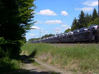 Class 66235 sur un train Gefco Sochaux/Gevrey à Chemaudin