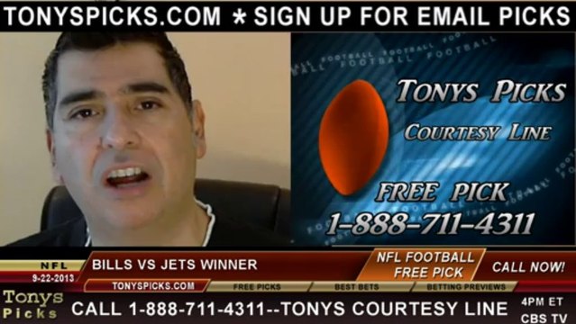 New York Jets vs. Buffalo Bills Pick Prediction NFL Pro Football Odds Preview 9-22-2013
