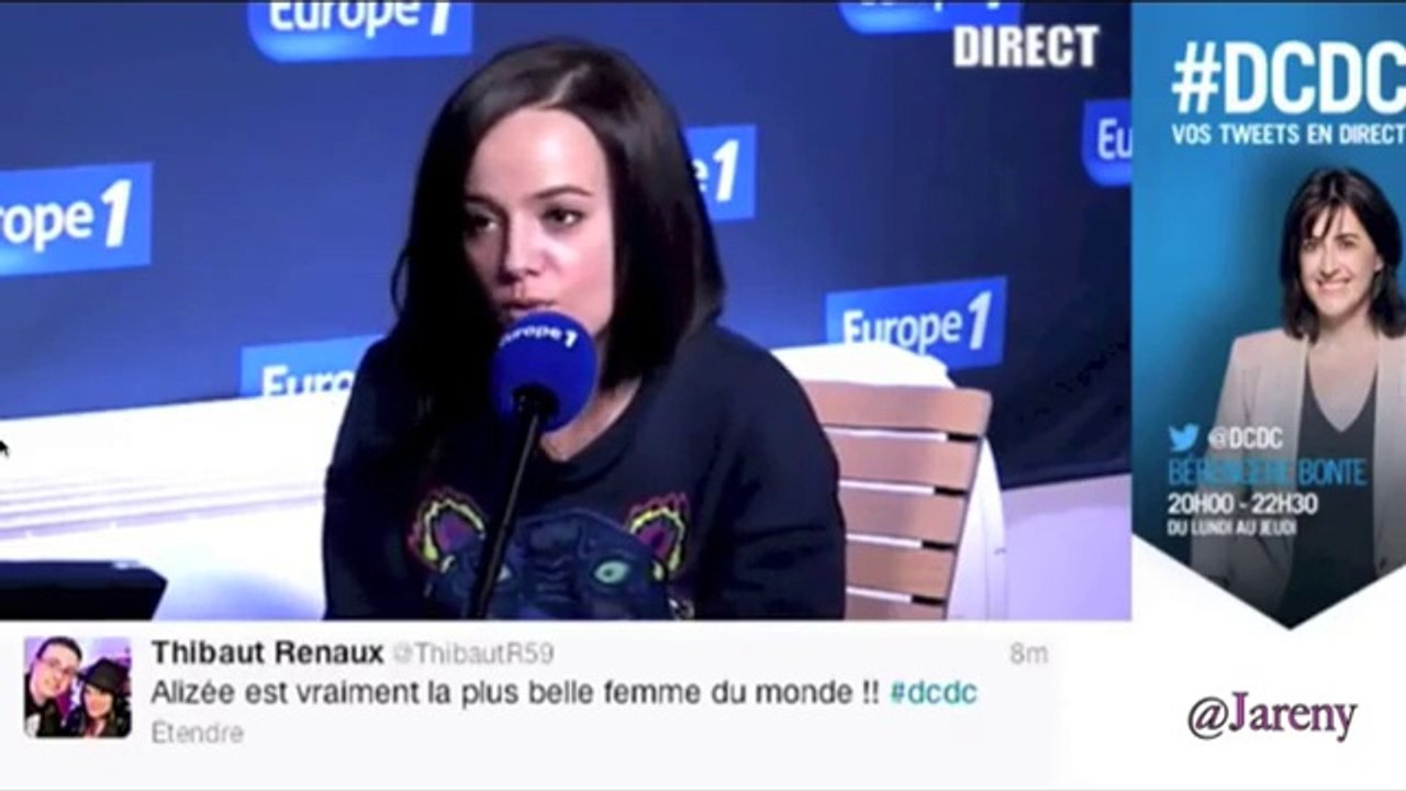 Alizée "Des clics et des claques" Europe 1 (23/04/2013)