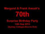 The 70th Birthday Surprise Party for Margaret and Frank Awuah