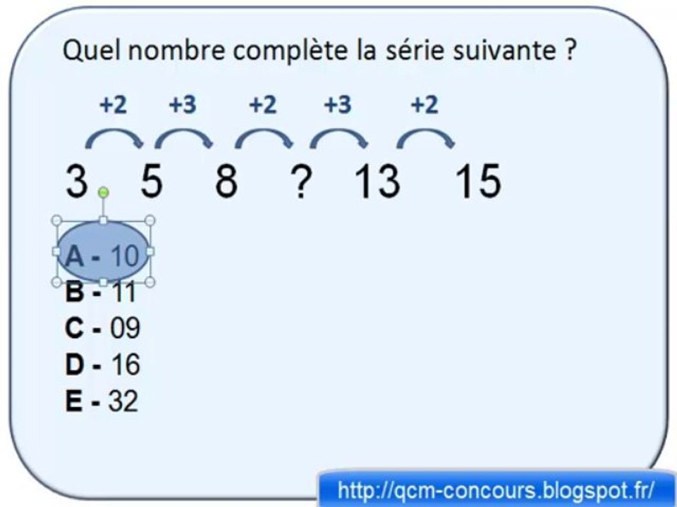 Test des séries. Préparation aux concours de la fonction publique. Concours gendarmerie, gardien de la paix.