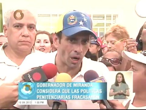 Capriles: ¿Qué tiene que pasar para que nuestras cárceles sean centros de rehabilitación?