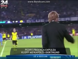 Klopp ameaça árbitro português Venâncio Tomé e é expulso por Pedro Proença